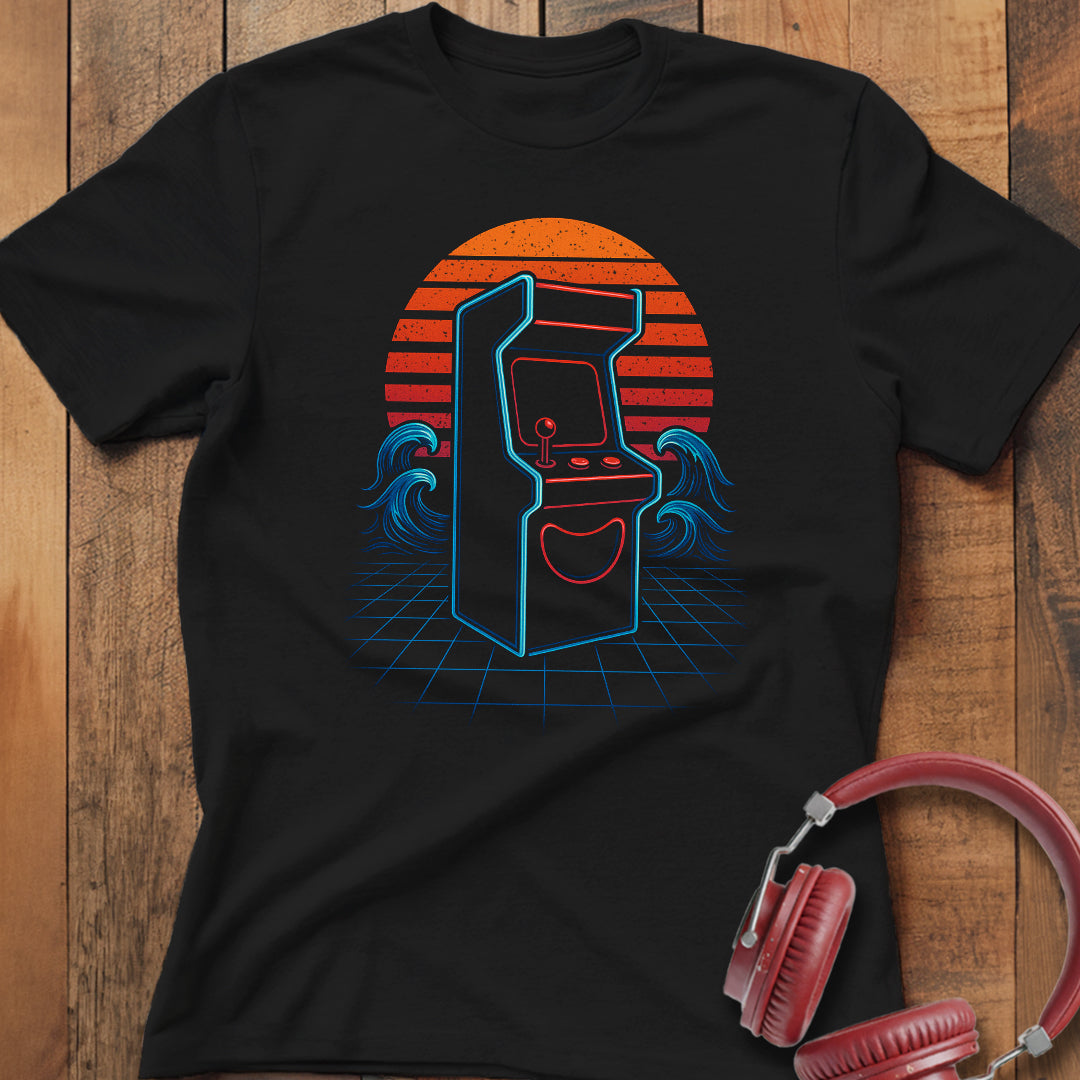 Vintage Sunset Arcade T-Shirt