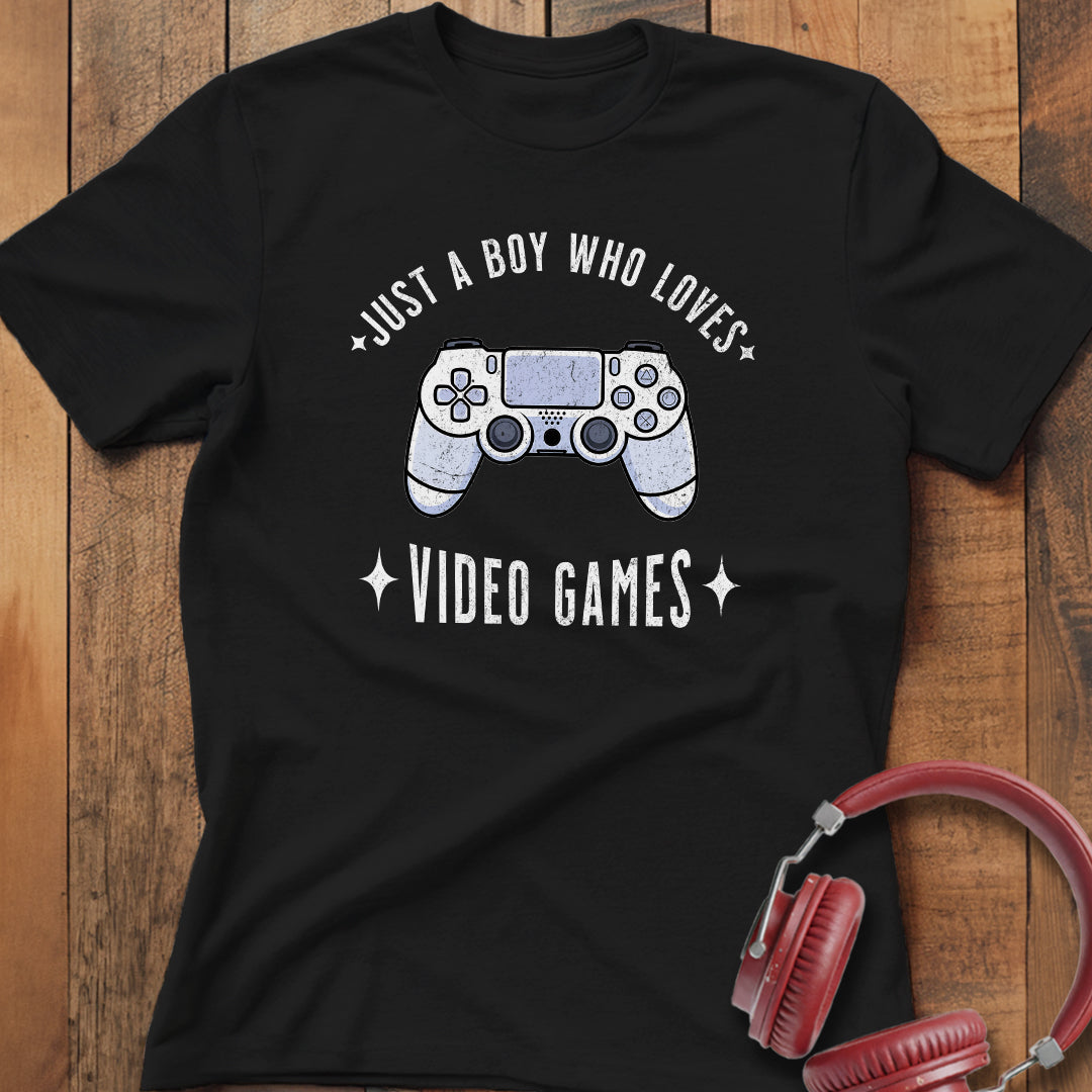 Boy Who Loves Video Games T-Shirt