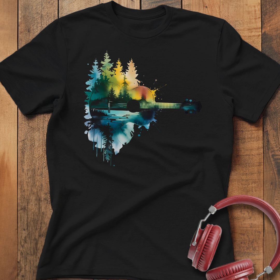 Abstract Rustic Guitar T-Shirt