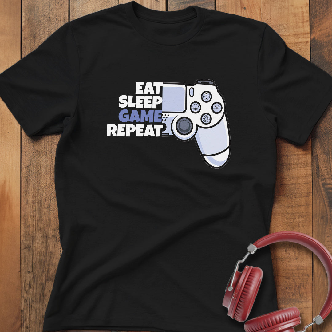 Eat Sleep Game Repeat T-Shirt