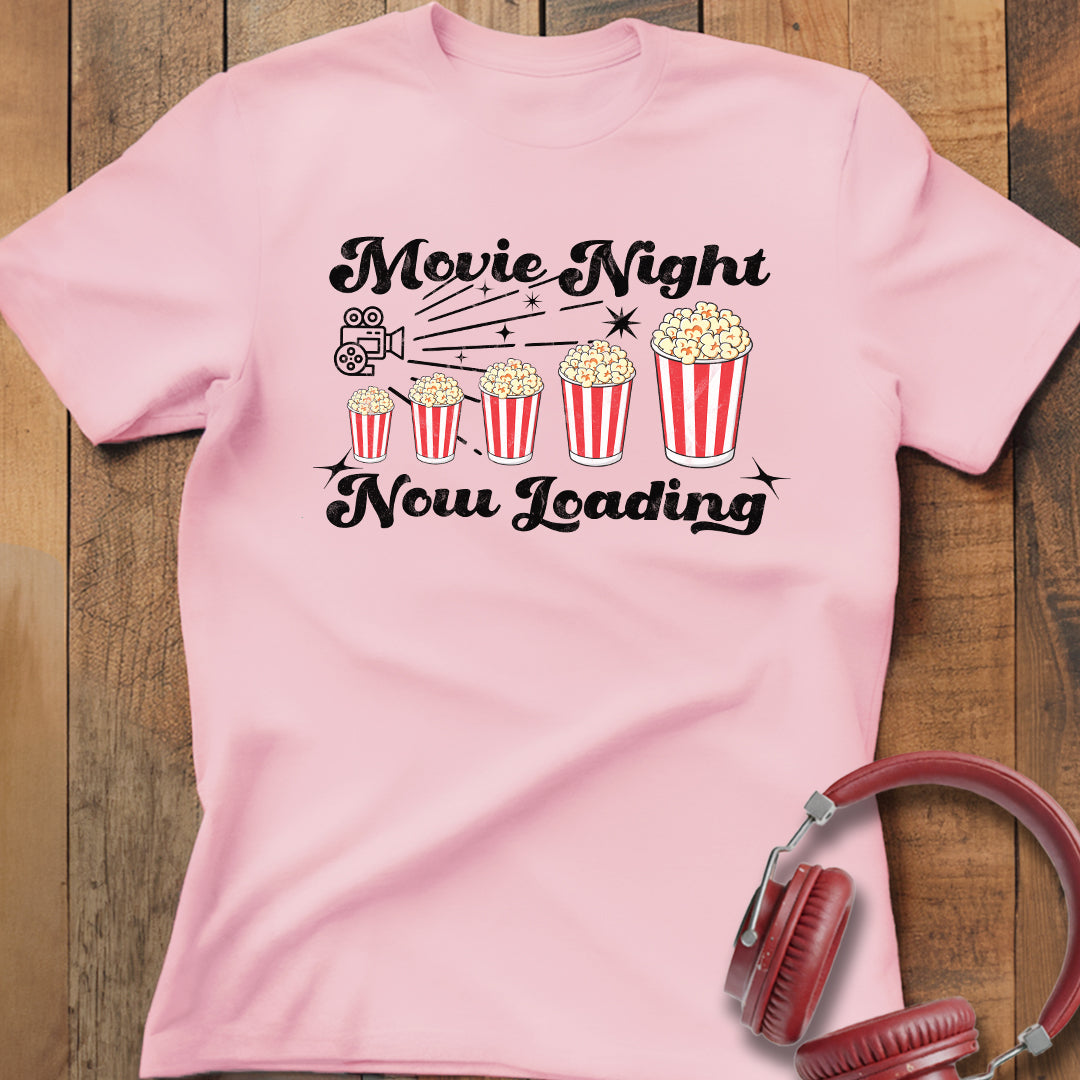 Movie Night Now Loading T-Shirt