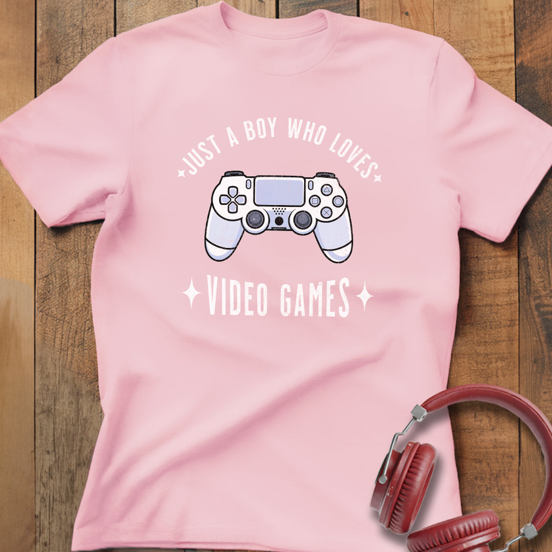 Boy Who Loves Video Games T-Shirt