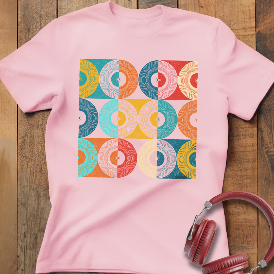Vinyl Record Grid T-Shirt