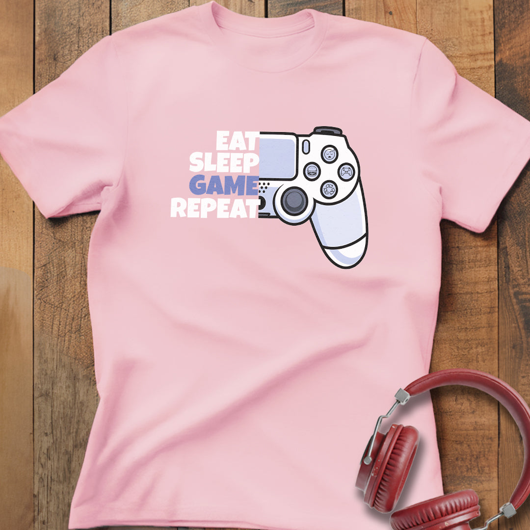 Eat Sleep Game Repeat T-Shirt