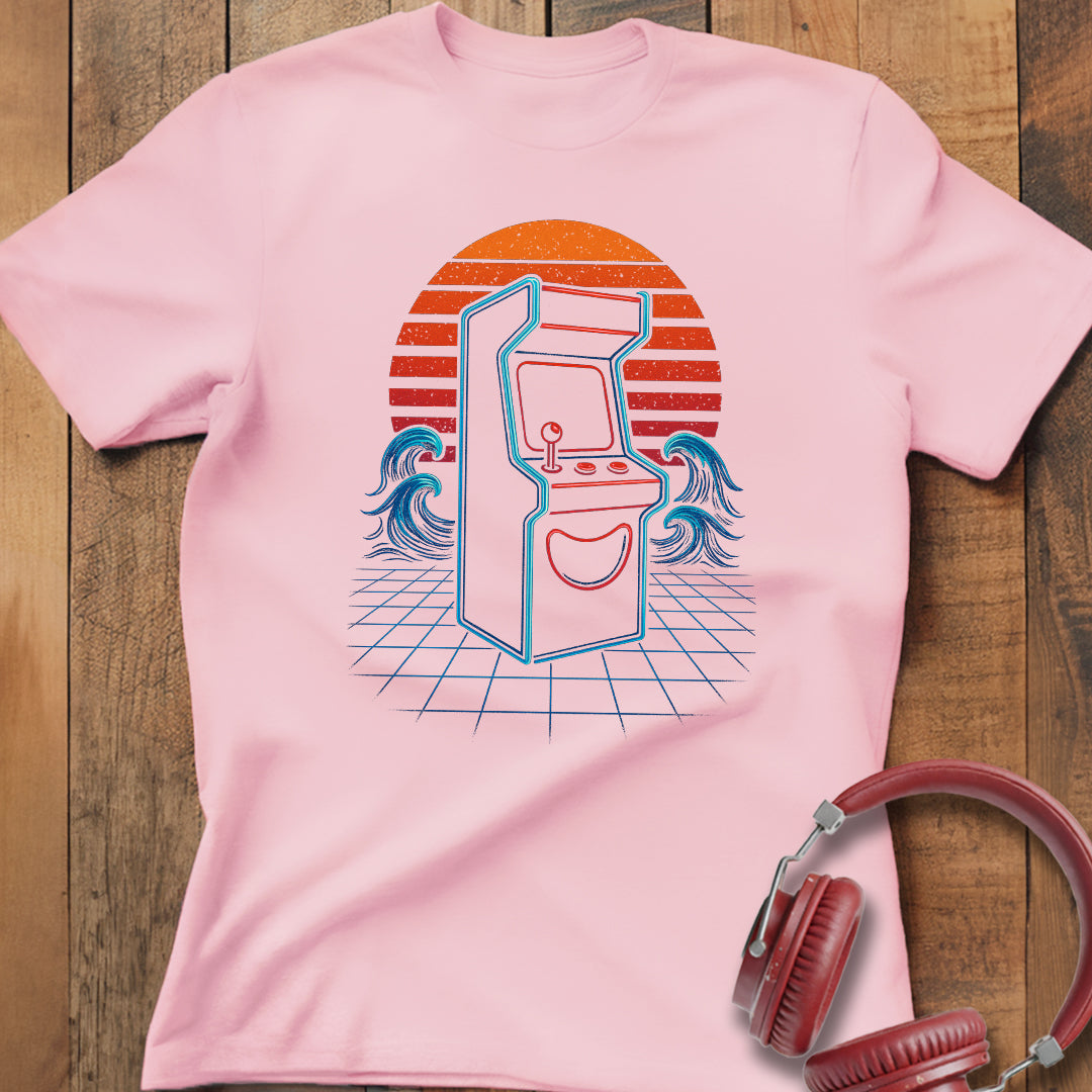 Vintage Sunset Arcade T-Shirt