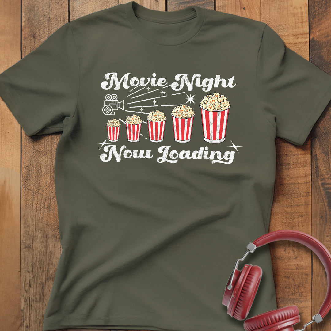 Movie Night Now Loading T-Shirt