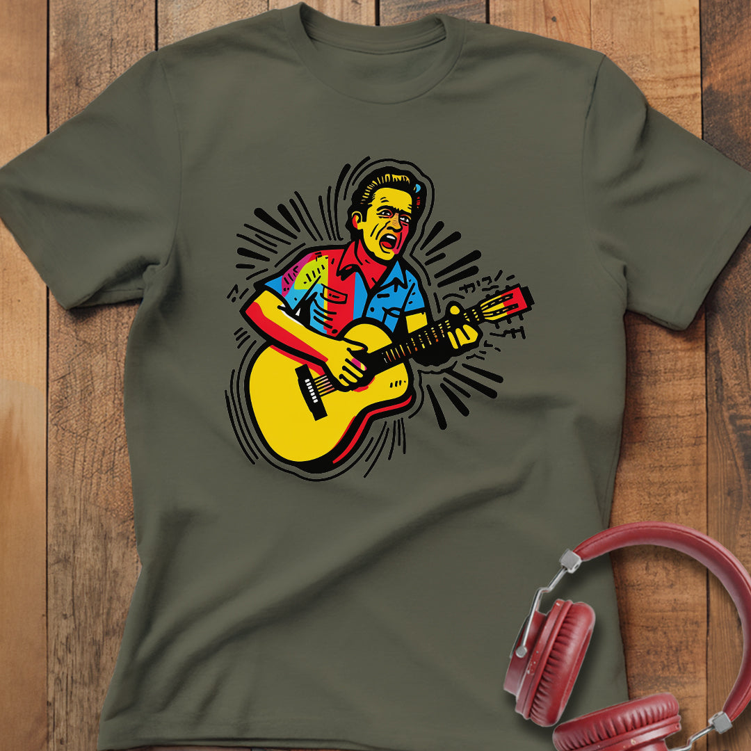 Man In Black T-Shirt