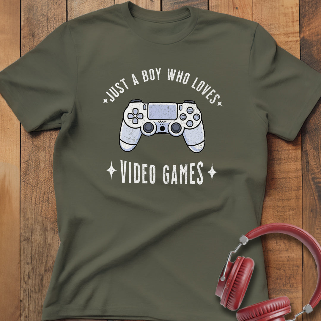 Boy Who Loves Video Games T-Shirt