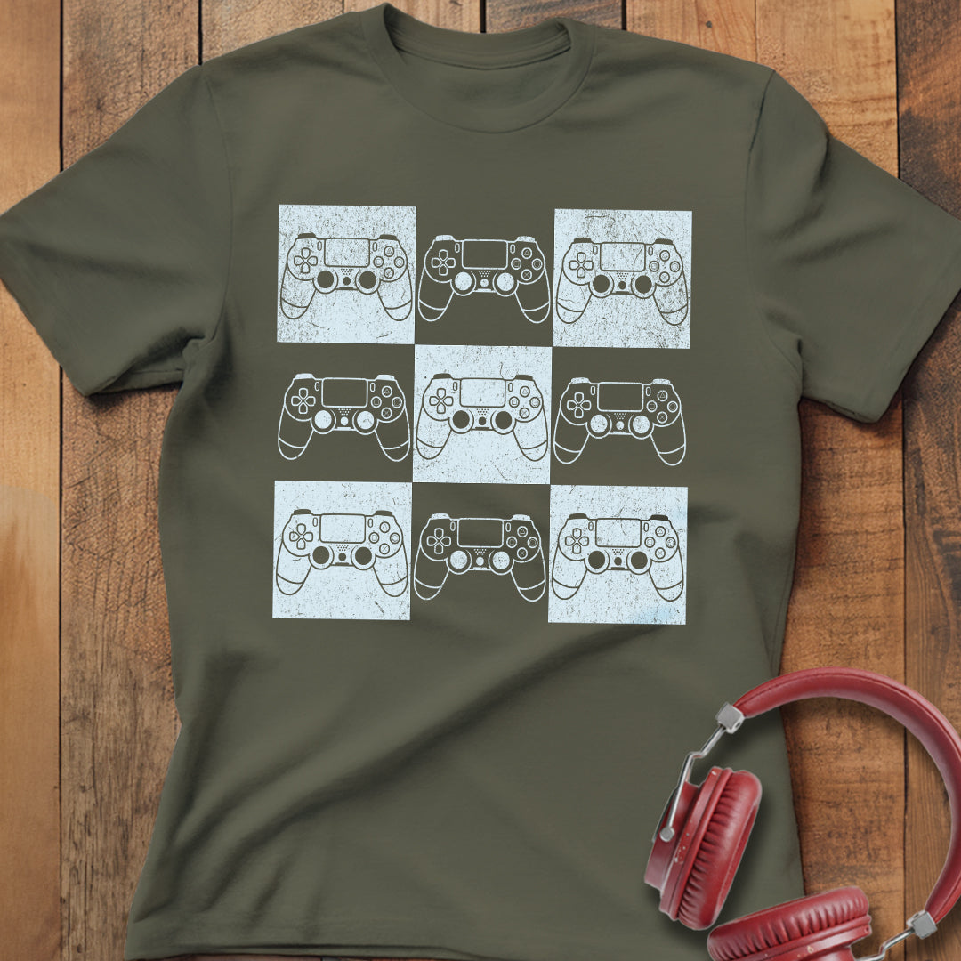 Gamer Controller Grid T-Shirt