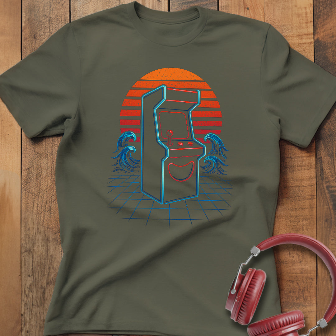 Vintage Sunset Arcade T-Shirt