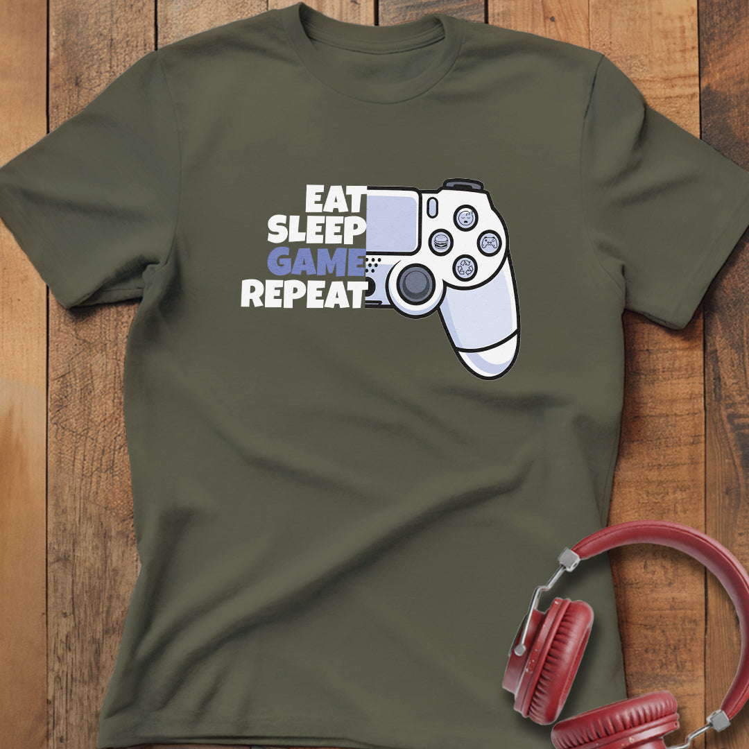 Eat Sleep Game Repeat T-Shirt