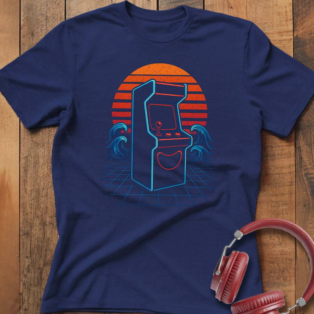Vintage Sunset Arcade T-Shirt