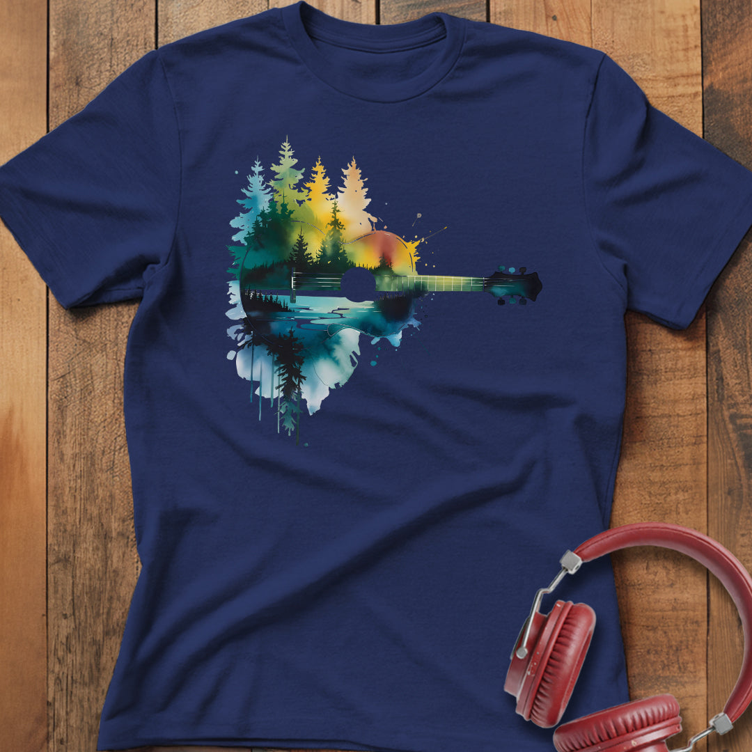 Abstract Rustic Guitar T-Shirt