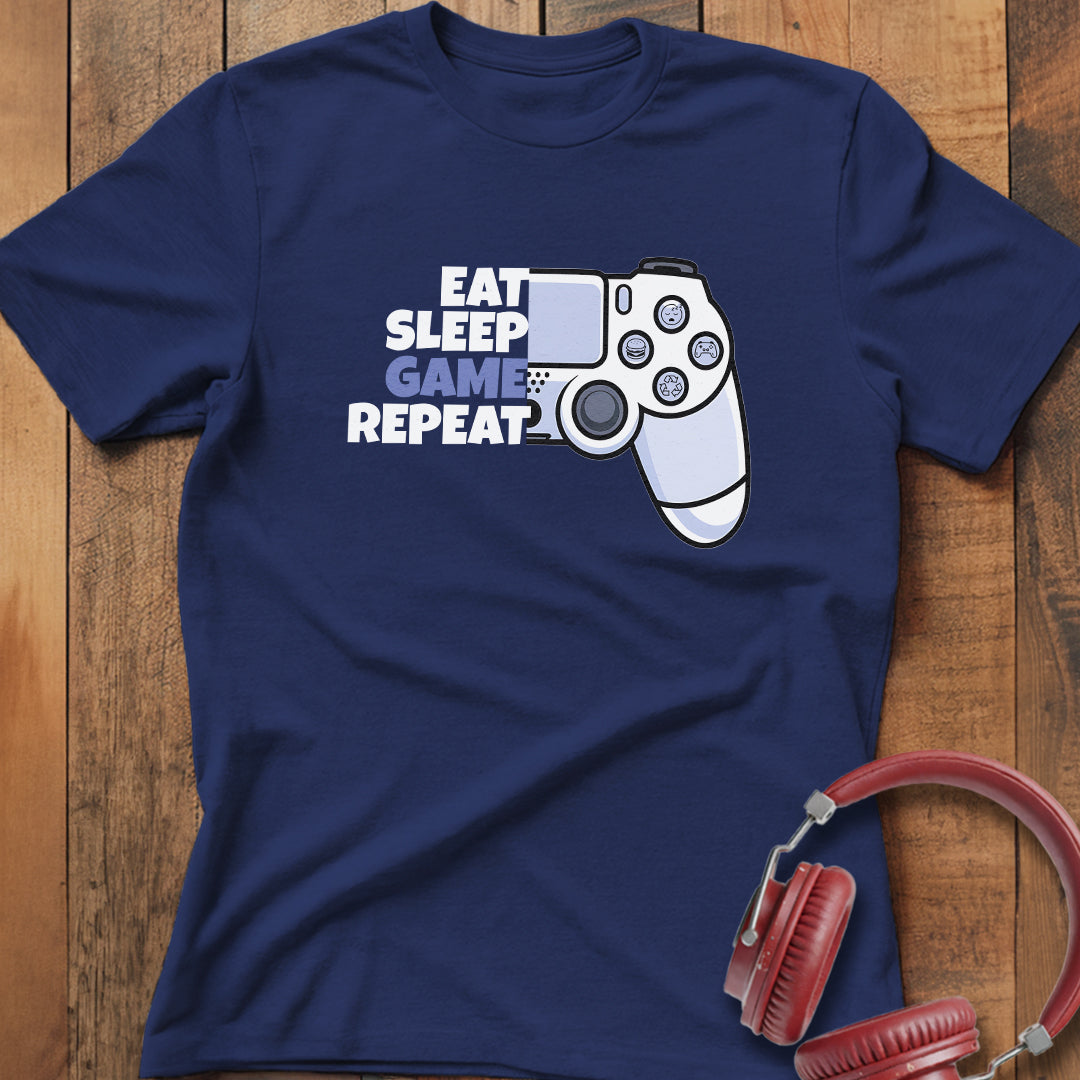 Eat Sleep Game Repeat T-Shirt