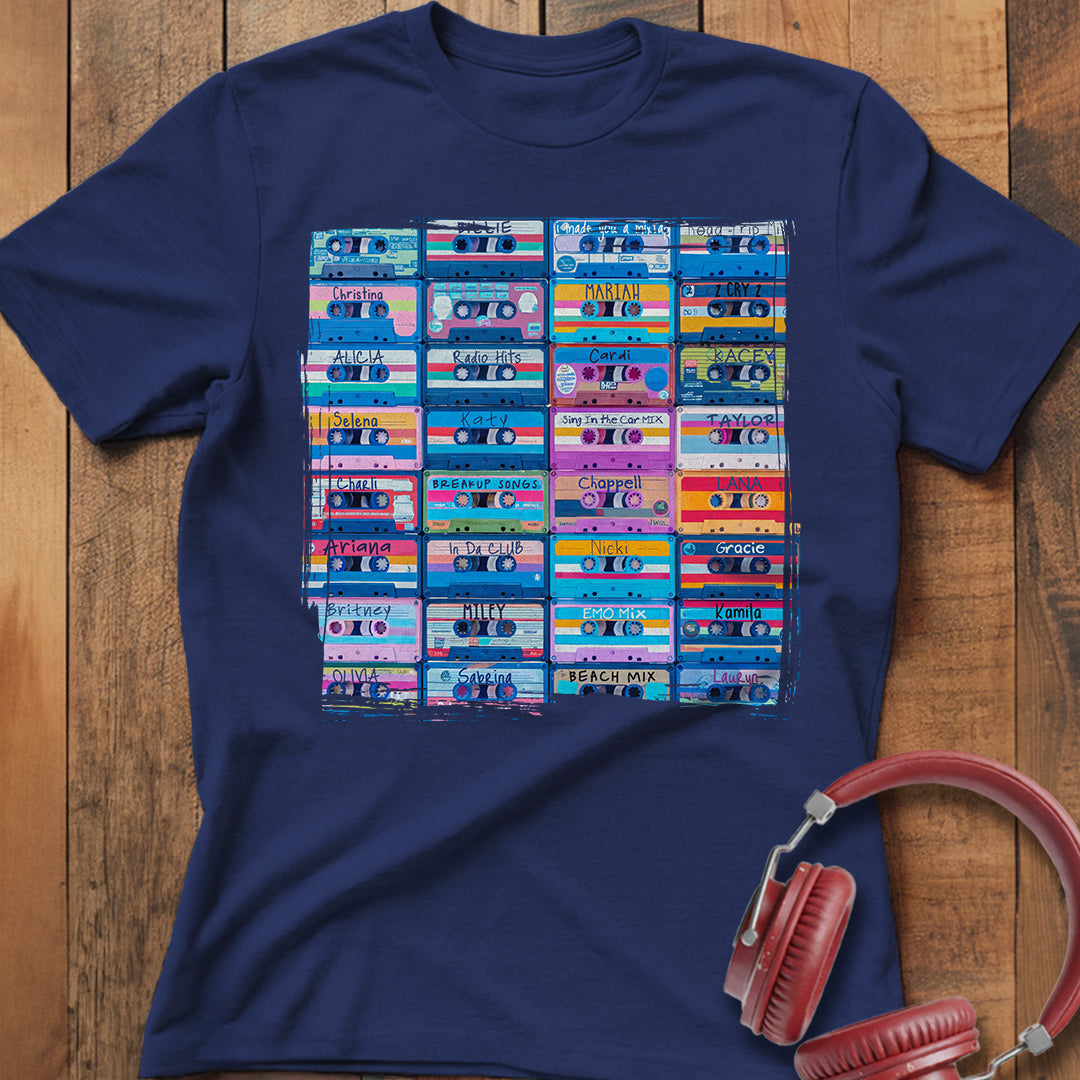 Cassette Mixtape Grid T-Shirt