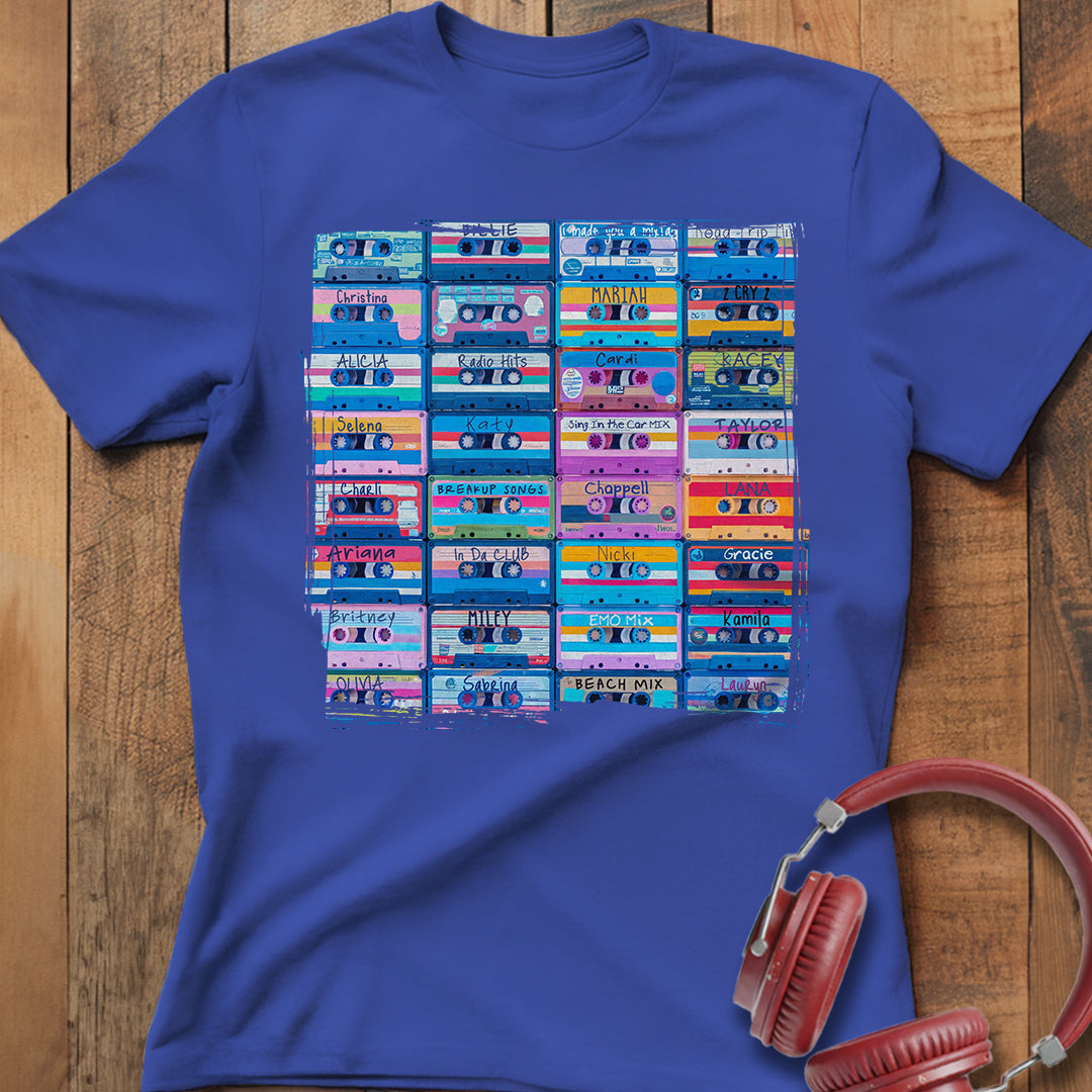 Cassette Mixtape Grid T-Shirt