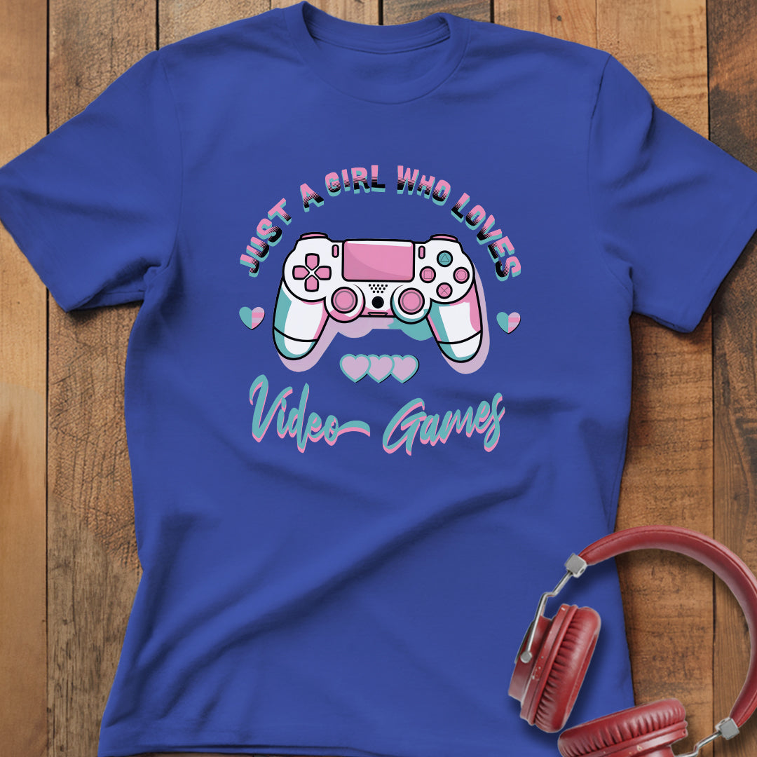 Girl Who Loves Video Games T-Shirt