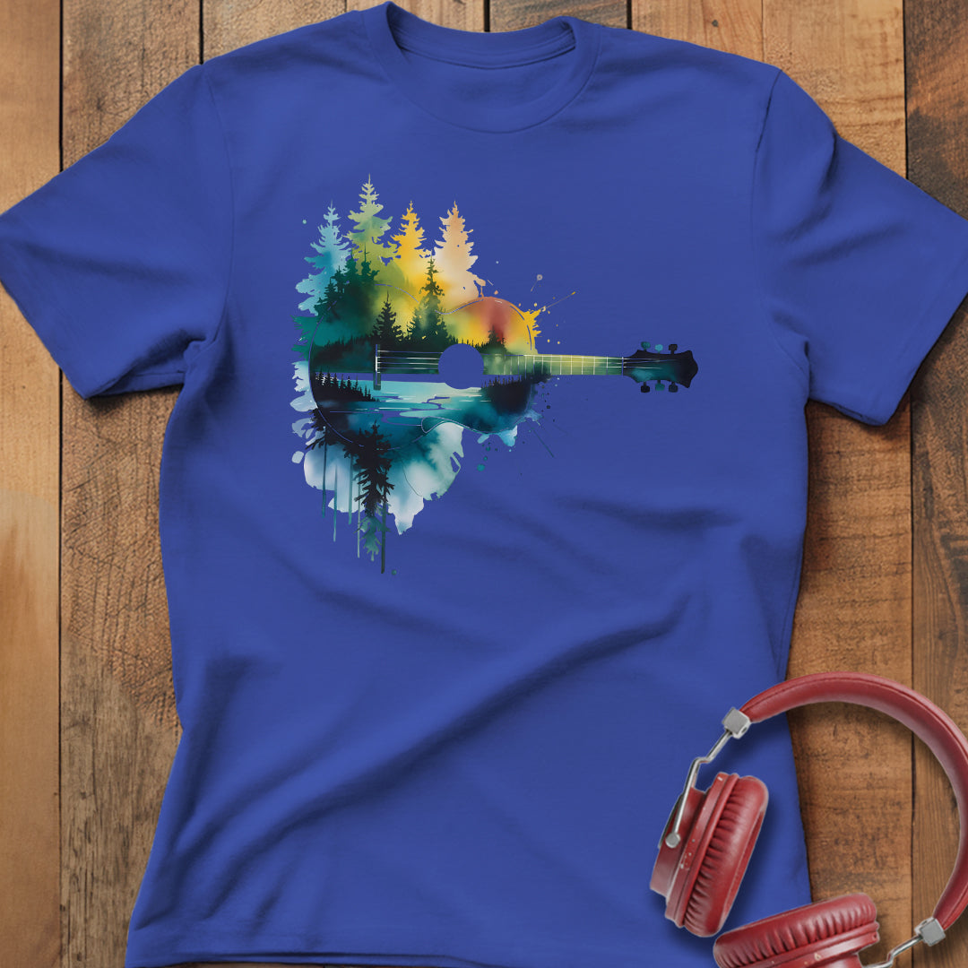Abstract Rustic Guitar T-Shirt