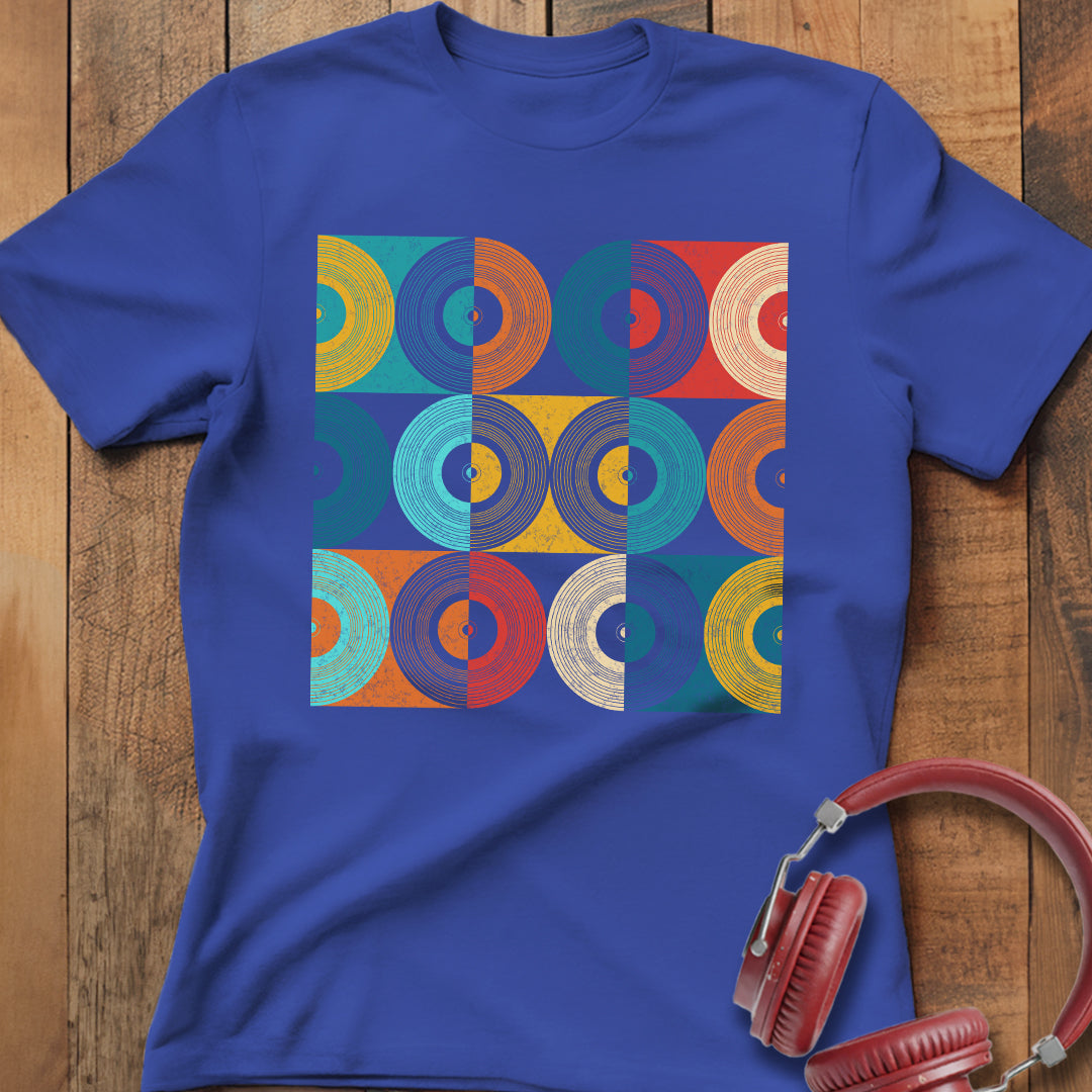 Vinyl Record Grid T-Shirt