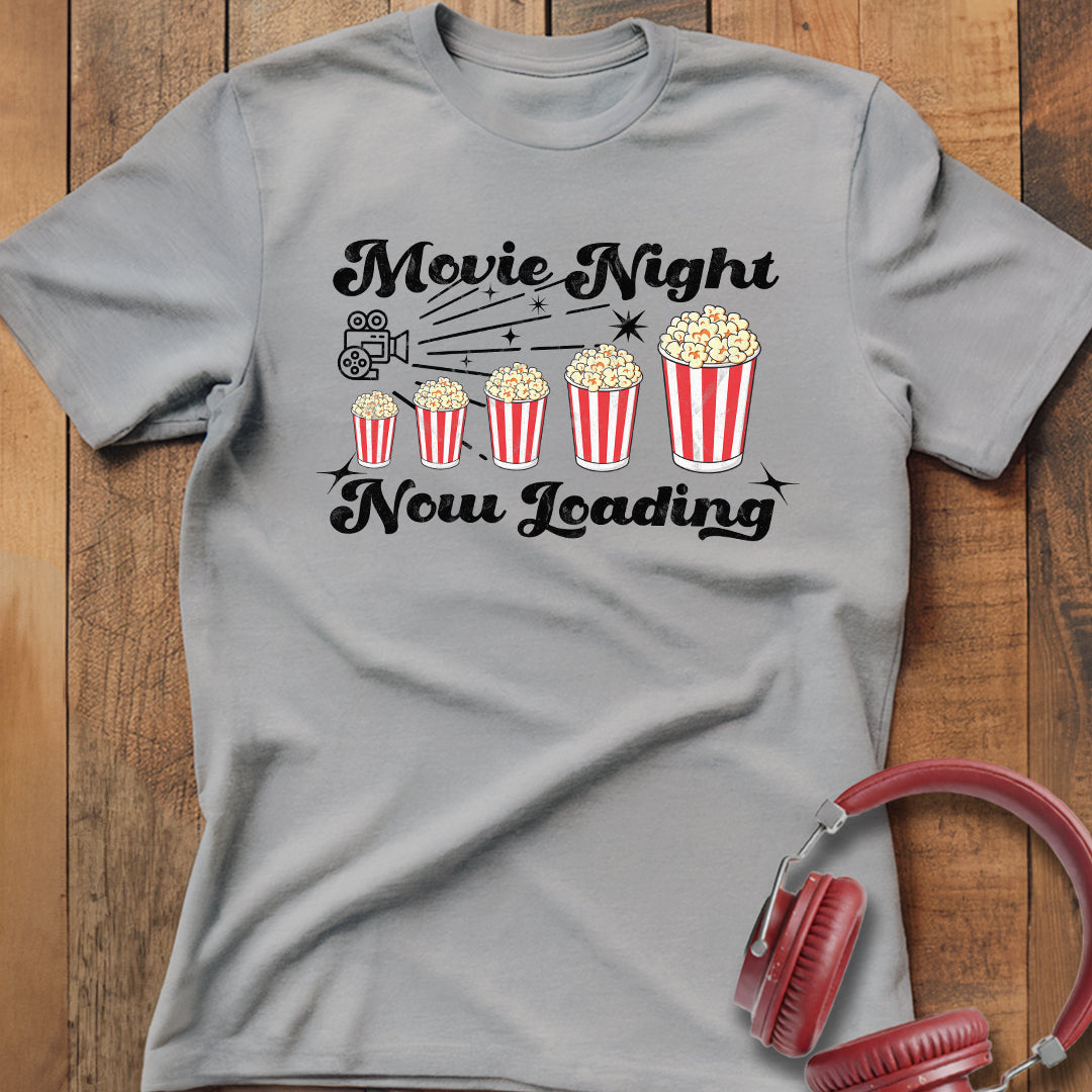 Movie Night Now Loading T-Shirt