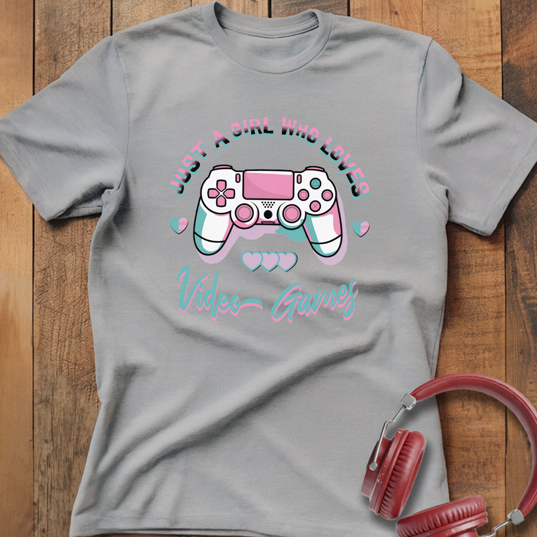 Girl Who Loves Video Games T-Shirt