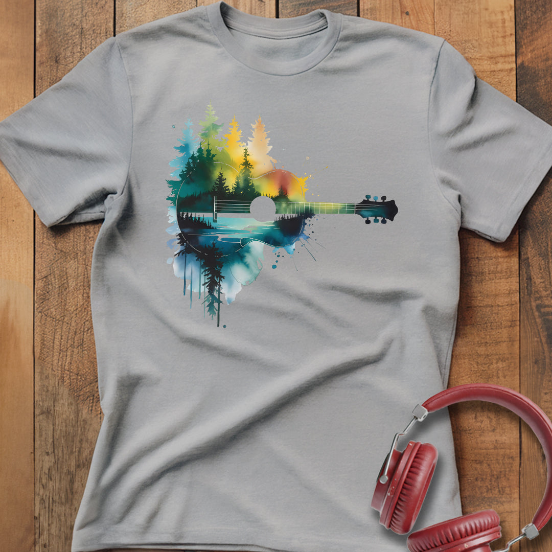 Abstract Rustic Guitar T-Shirt
