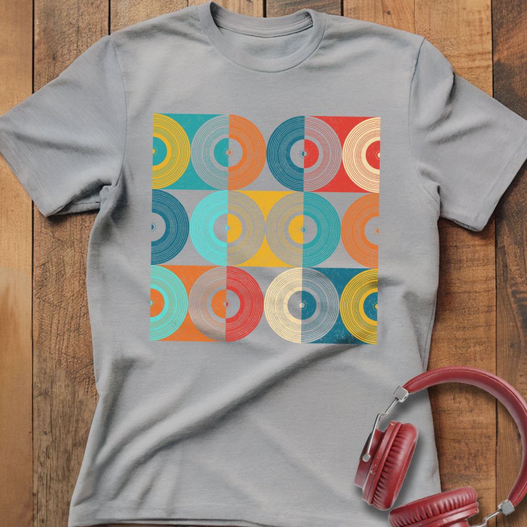 Vinyl Record Grid T-Shirt