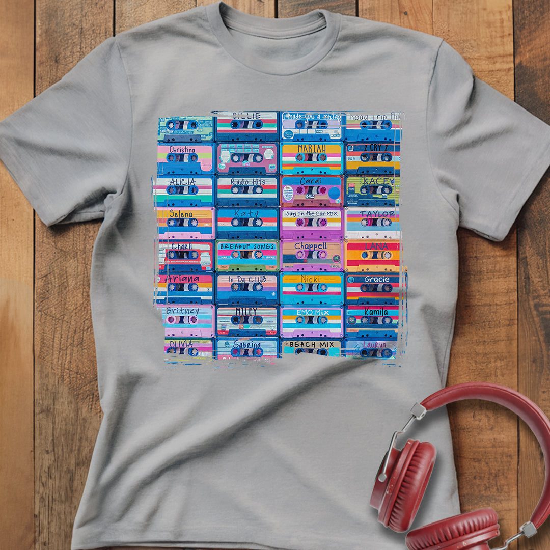 Cassette Mixtape Grid T-Shirt