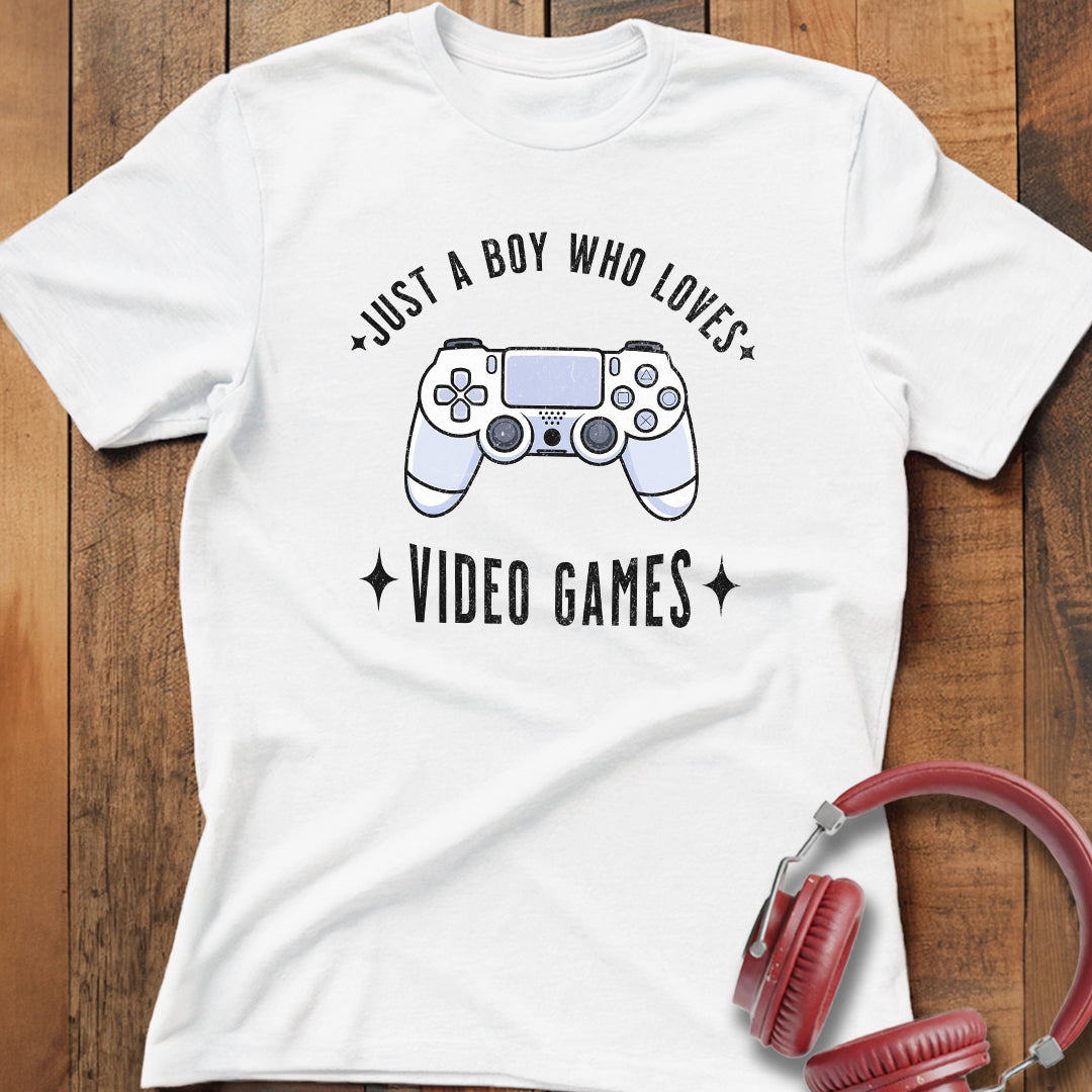 Boy Who Loves Video Games T-Shirt