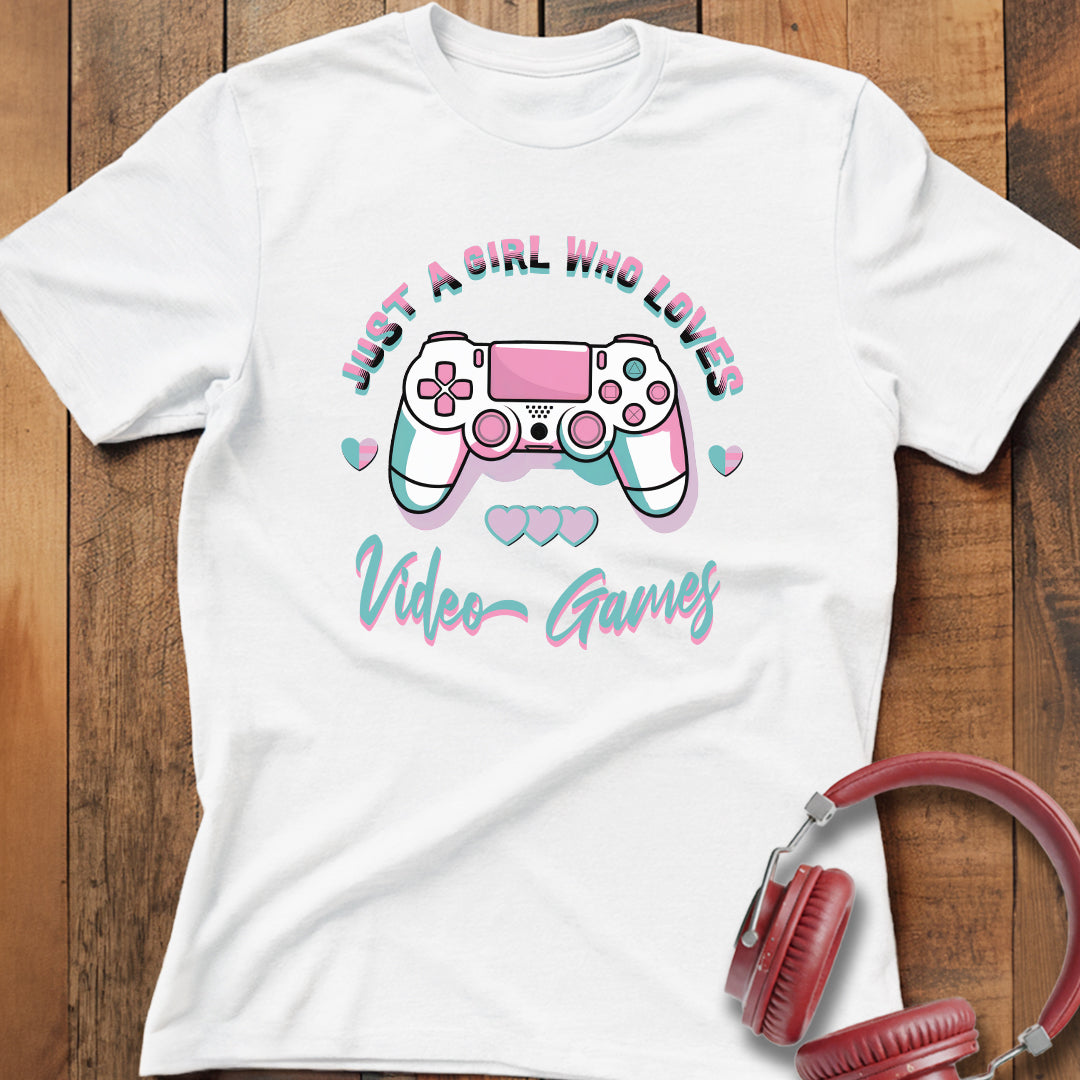 Girl Who Loves Video Games T-Shirt