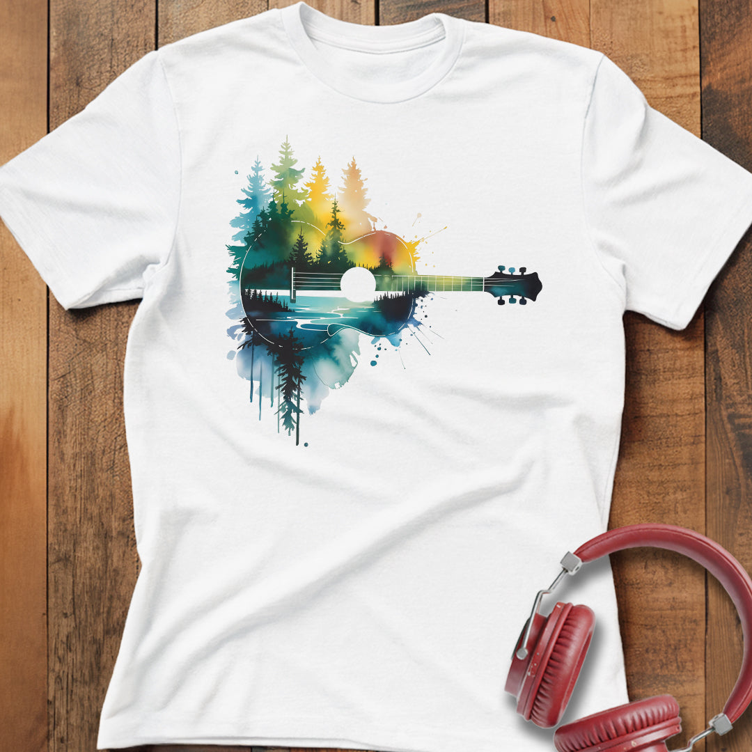 Abstract Rustic Guitar T-Shirt