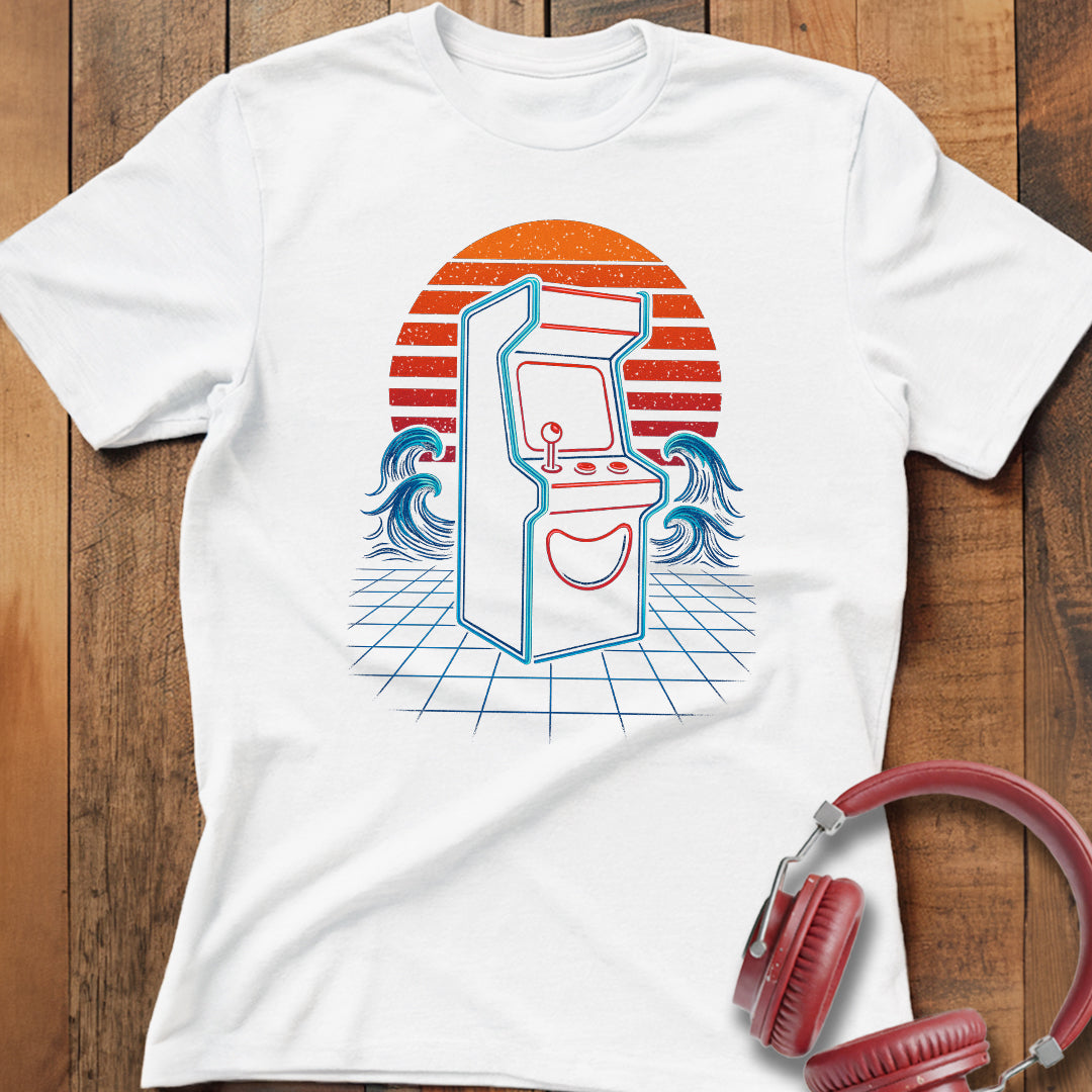 Vintage Sunset Arcade T-Shirt