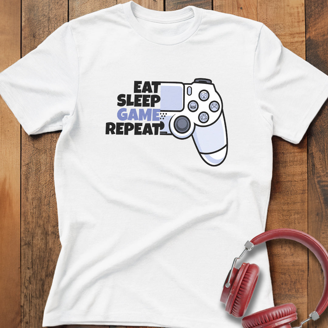 Eat Sleep Game Repeat T-Shirt
