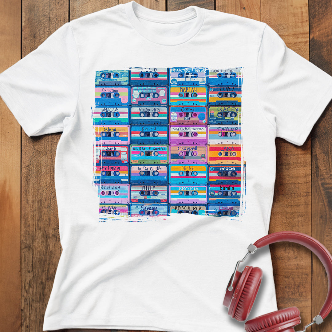 Cassette Mixtape Grid T-Shirt