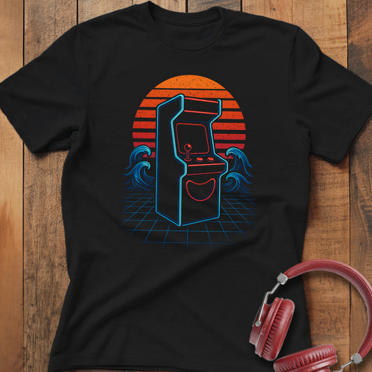 Vintage Sunset Arcade T-Shirt