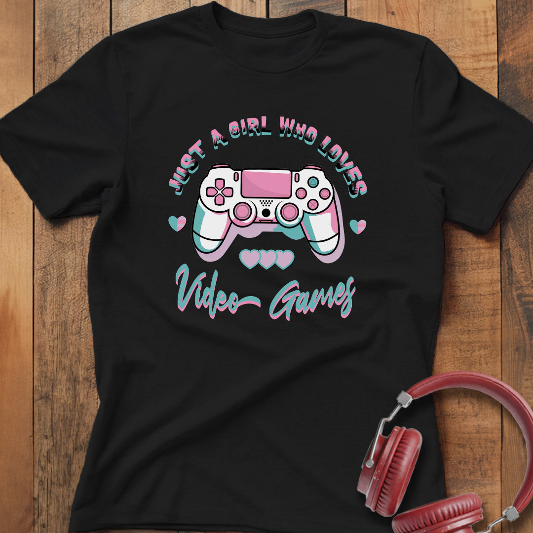 Girl Who Loves Video Games T-Shirt