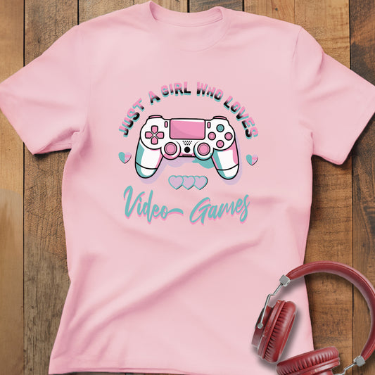 Girl Who Loves Video Games T-Shirt