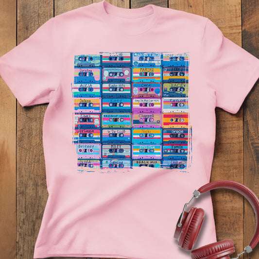 Cassette Mixtape Grid T-Shirt