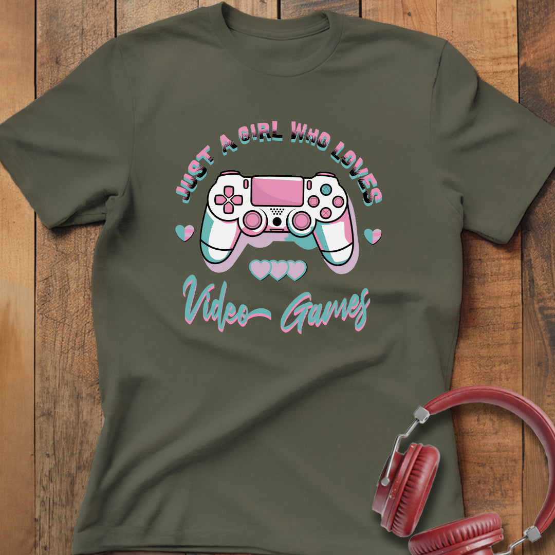 Girl Who Loves Video Games T-Shirt