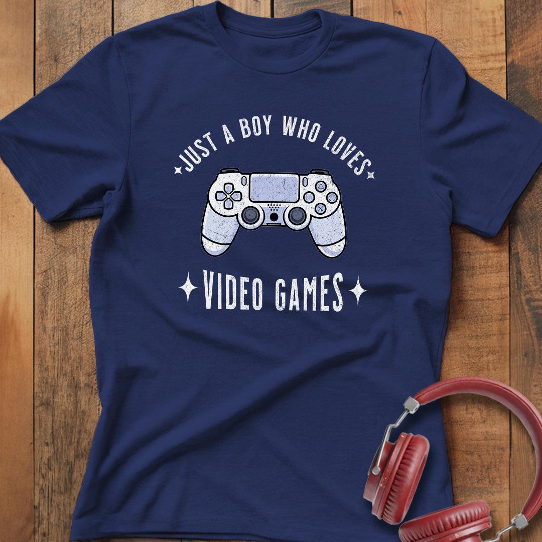 Boy Who Loves Video Games T-Shirt