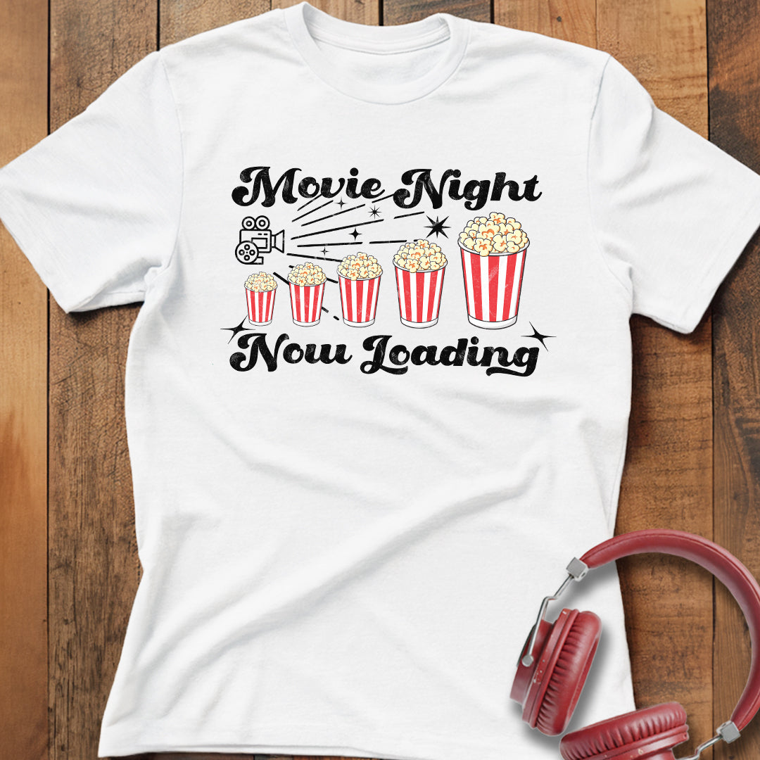 Movie Night Now Loading T-Shirt